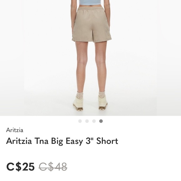 Aritzia Pants - Aritzia Tna High Waist Beige Shorts